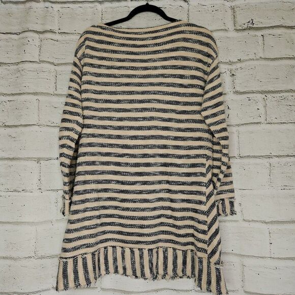 Soft Surroundings Women's Sweater Striped Marina Pullover Nautical Medium - Picture 2 of 11